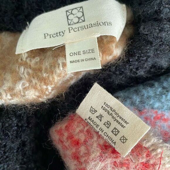 Spring Colors Plaid Fringe Trim Poncho - Picture 7 of 9